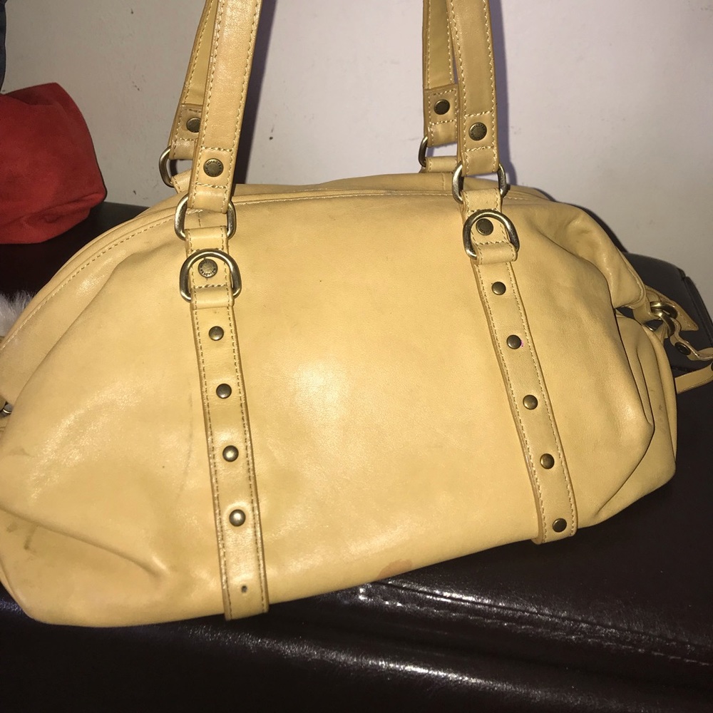 Yellow Kenneth Cole Reaction Bowler Bag